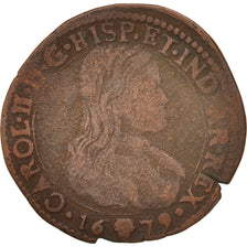 Netherlands, Token, Spanish Netherlands, Charles II, Bruxelles, Bureau des