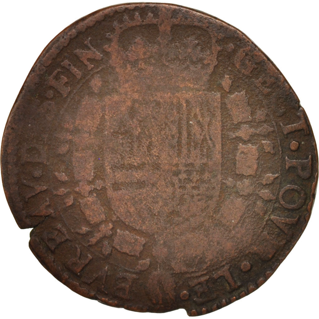 Netherlands, Token, Spanish Netherlands, Charles II, Bruxelles, Bureau des