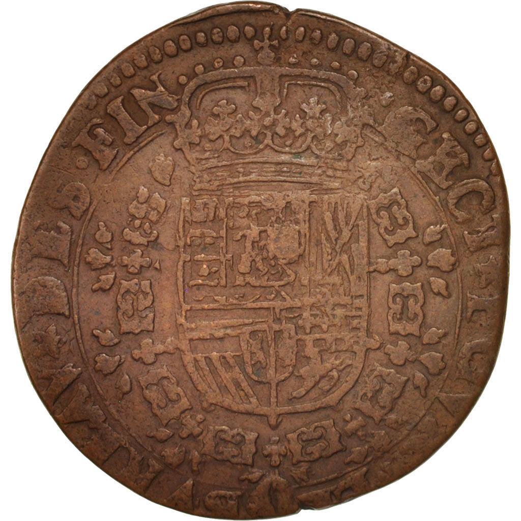 Netherlands, Token, Spanish Netherlands, Charles II, Bruxelles, Bureau des