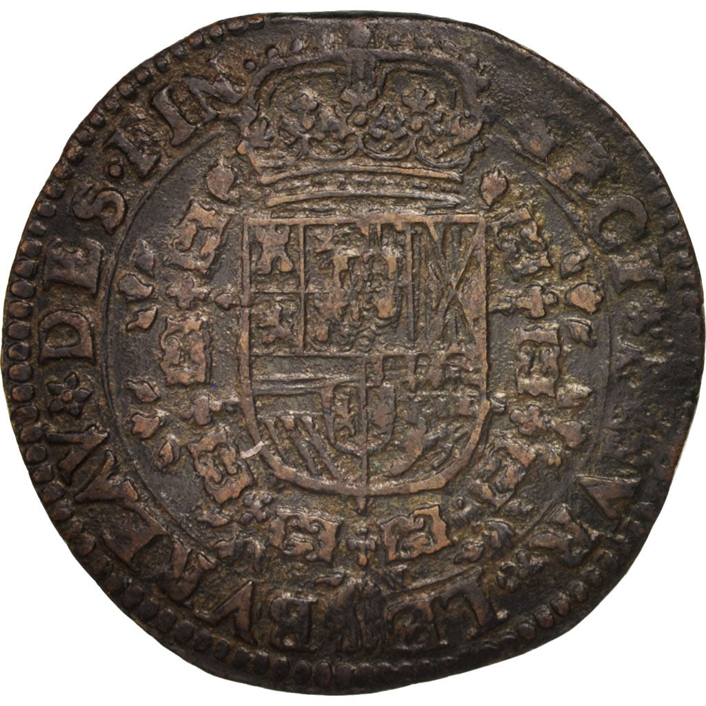 Netherlands, Token, Spanish Netherlands, Charles II, Bruxelles, Bureau des