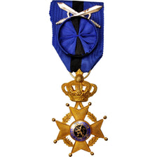 Belgien, Ordre de Léopold II, Medal, Excellent Quality, Vermeil, 40