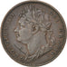 GREAT BRITAIN, Farthing, 1821, KM #677, EF(40-45), Copper, 4.52