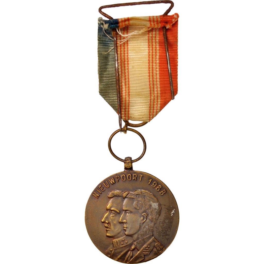 Belgium, 1918 50th anniversary, Medal, 1968, Very Good Quality, Bronze