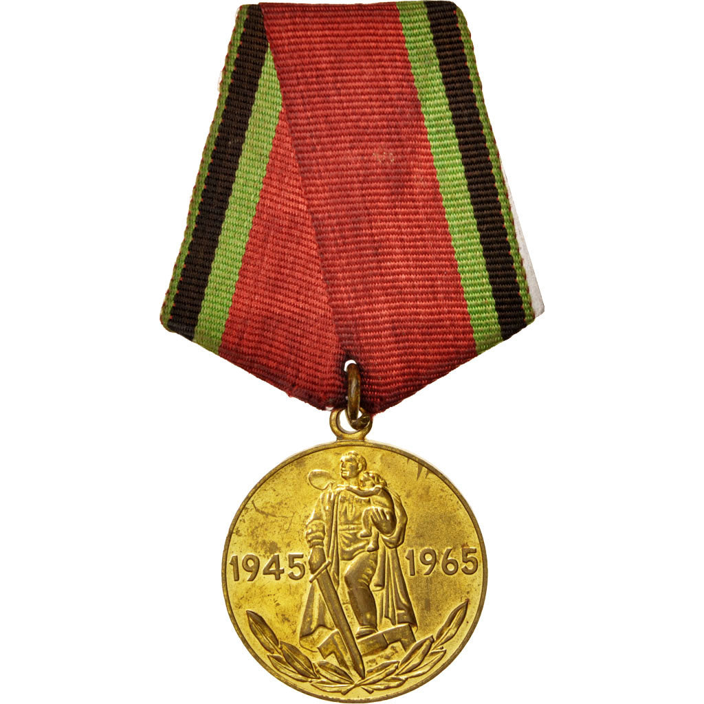Russia, Great Patriotic War, 20th victory anniversary, Medal, 1965, Good