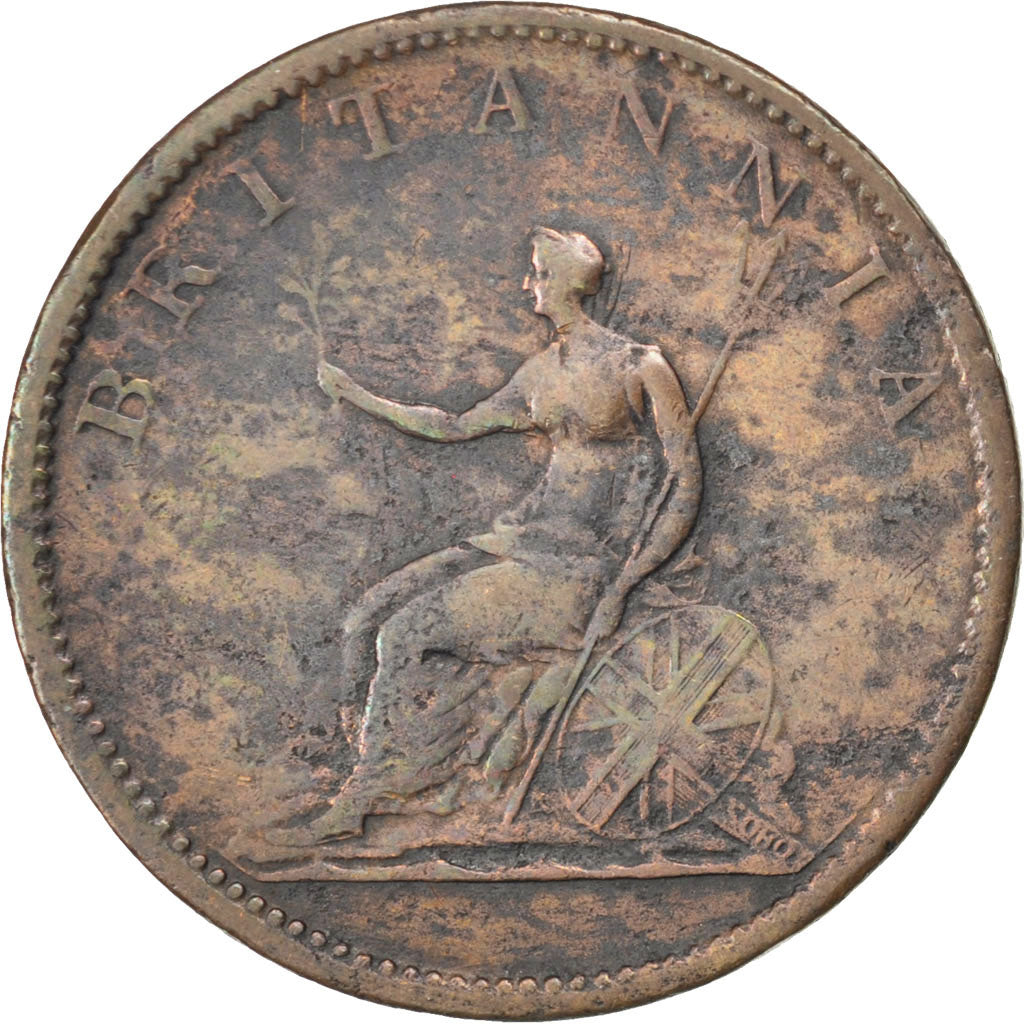Great Britain, 1/2 Penny, 1806, KM #662, VF(30-35), Copper, 8.91