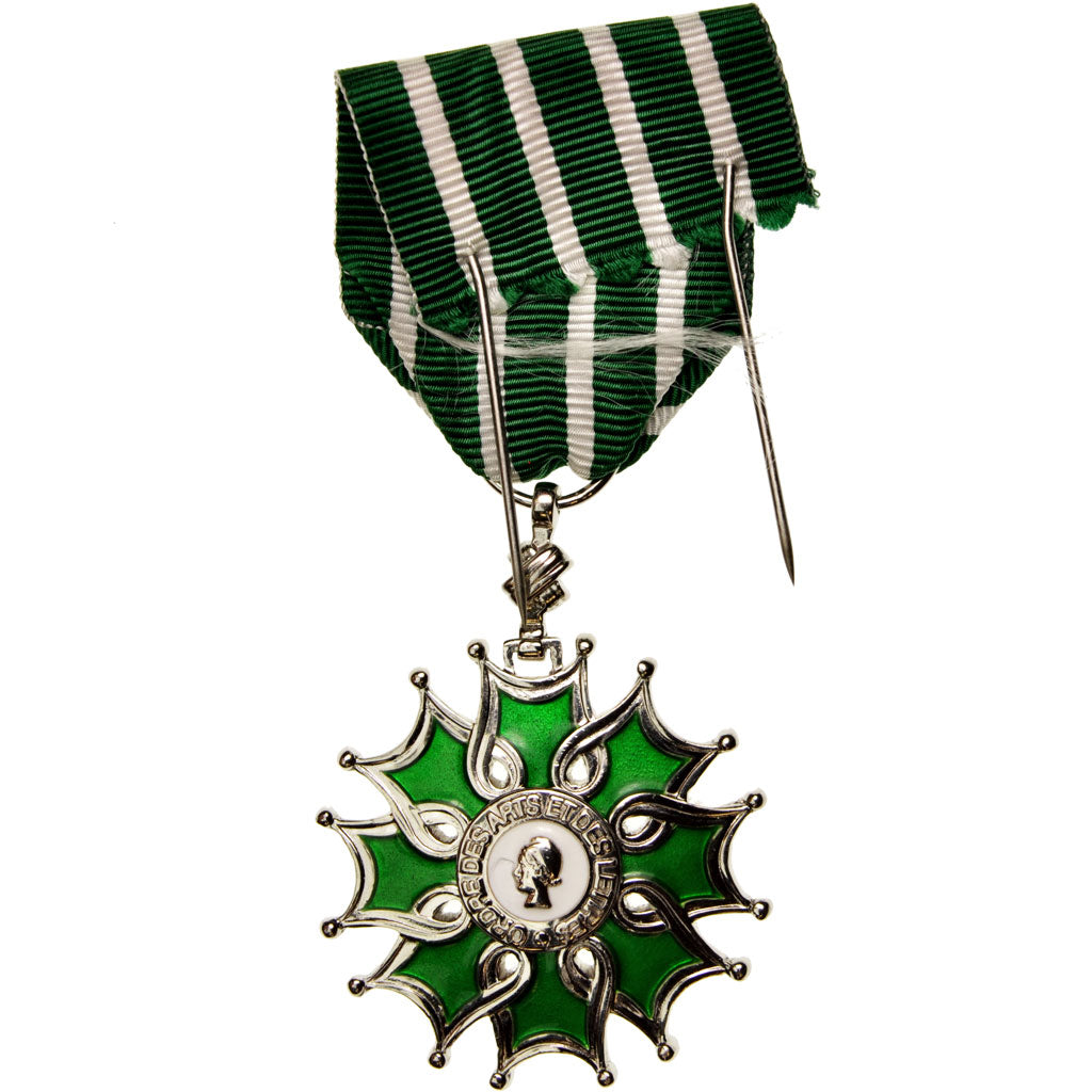Francia, Ordre des Arts et des Lettres, Medal, Uncirculated, Argento