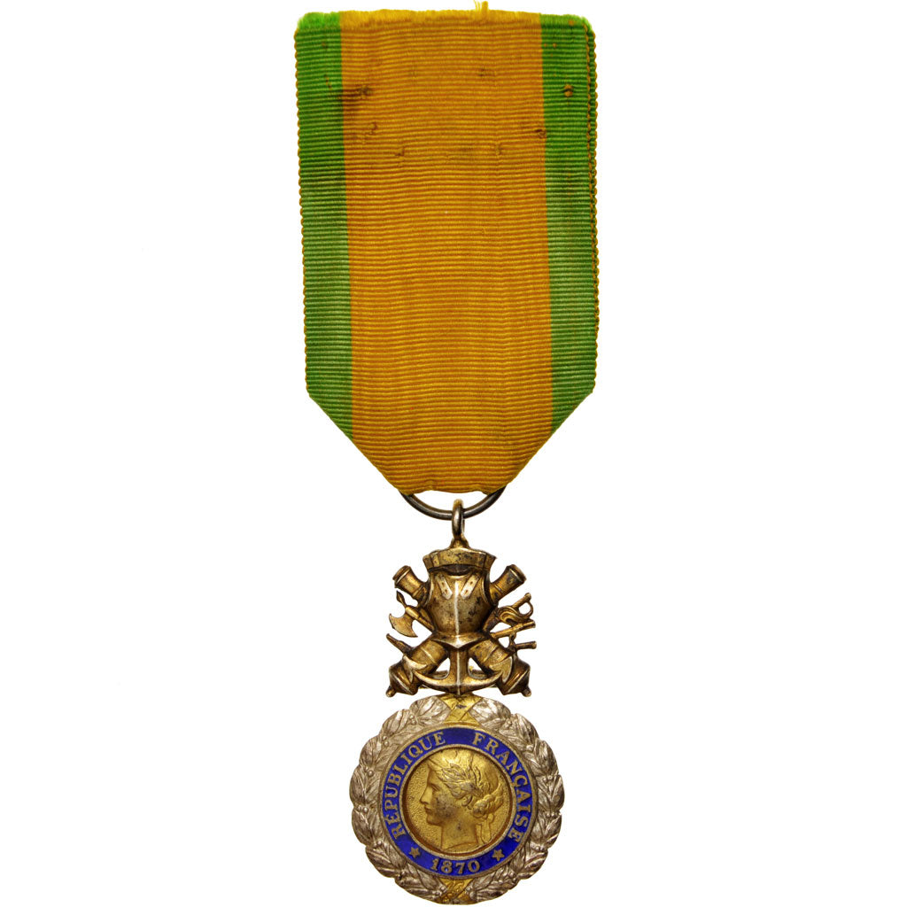 Francja, Médaille militaire, Medal, 1870, Doskonała jakość, Srebro, 27