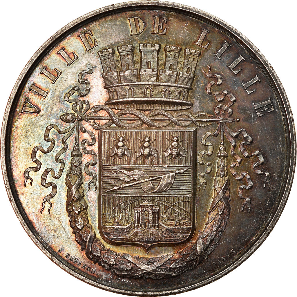 Frankreich, Medaille, Ville de Lille, Cercle Horticole du Nord, Flora, Esparon
