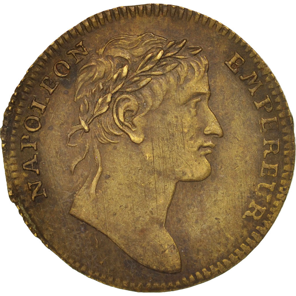 France, Token, Napoléon Ier, Honneur et Patrie, 1805, AU(50-53), Brass, 24