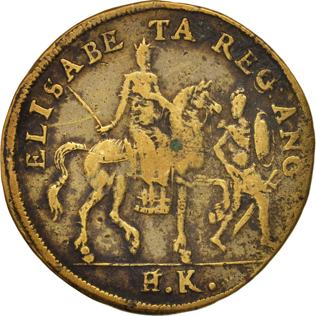Great Britain, Token, Elisabeth Irst, XVIth Century, EF(40-45), Brass