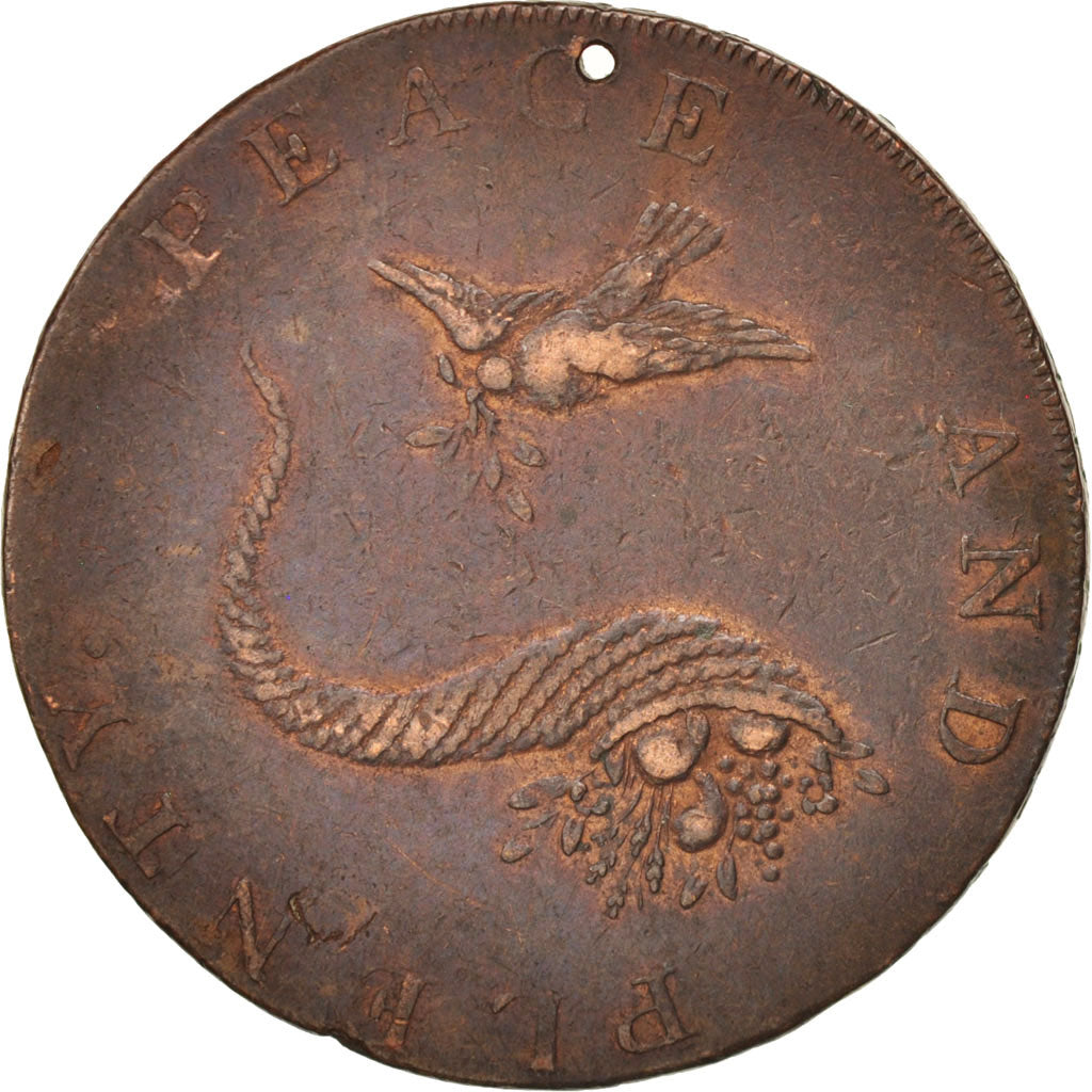 Groot Bretagne, Token, Peace and Plenty, XVIIIth Century, ZF, Koper