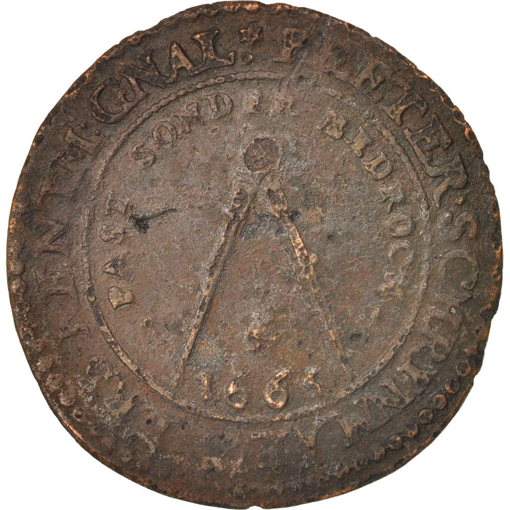 Spanish Netherlands, Token, Belgium, Bruxelles, Peter Schrijnmaker, 1665