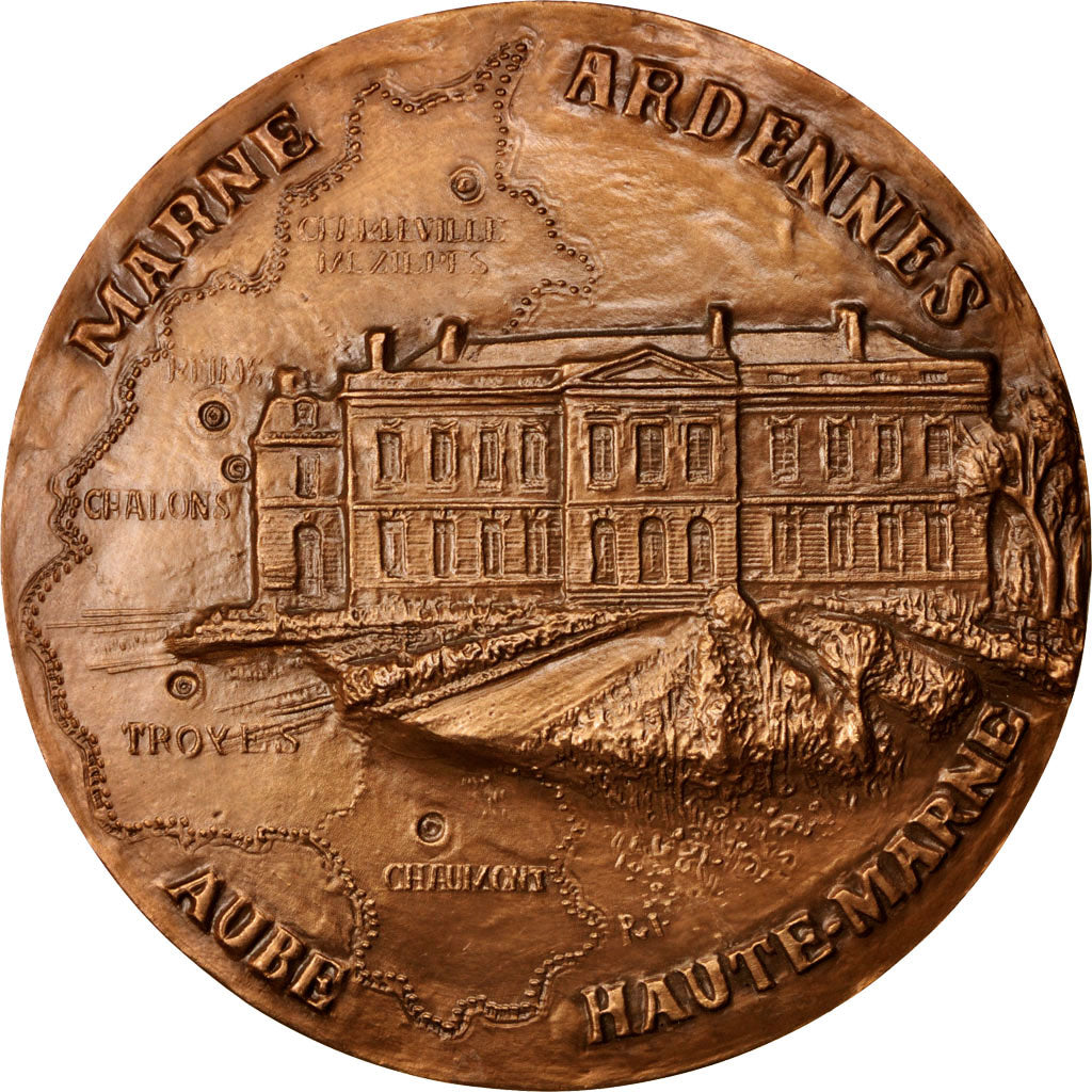 Francia, Medal, La Champagne-Ardenne, Arts & Culture, 1976, SPL, Bronzo