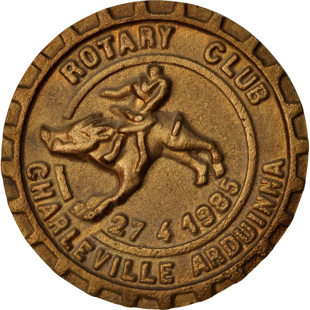 France, Medal, Rotary Club, Charleville, Politics, Society, War, 1985, SUP