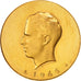 België, Medal, Millenium of Minting in Brussels, History, 1965, UNC-, Goud