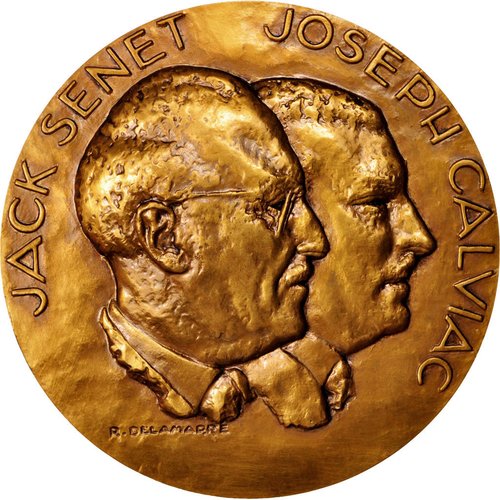 France, Medal, Jack Senet et Joseph Calviac, Mutuelle Générale des PTT