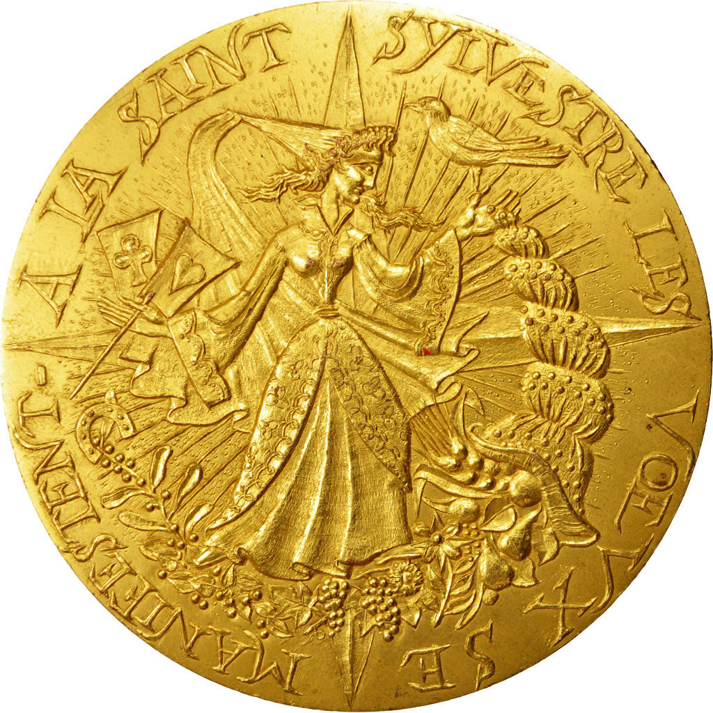 Francja, Medal, Saint Sylvestre, Sztuka i Kultura, 1970, AU(55-58), Miedź