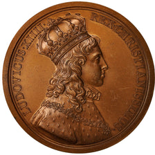 France, Medal, VIlle de Reims, Sacre de Louis XIV, History, 1988, Molart