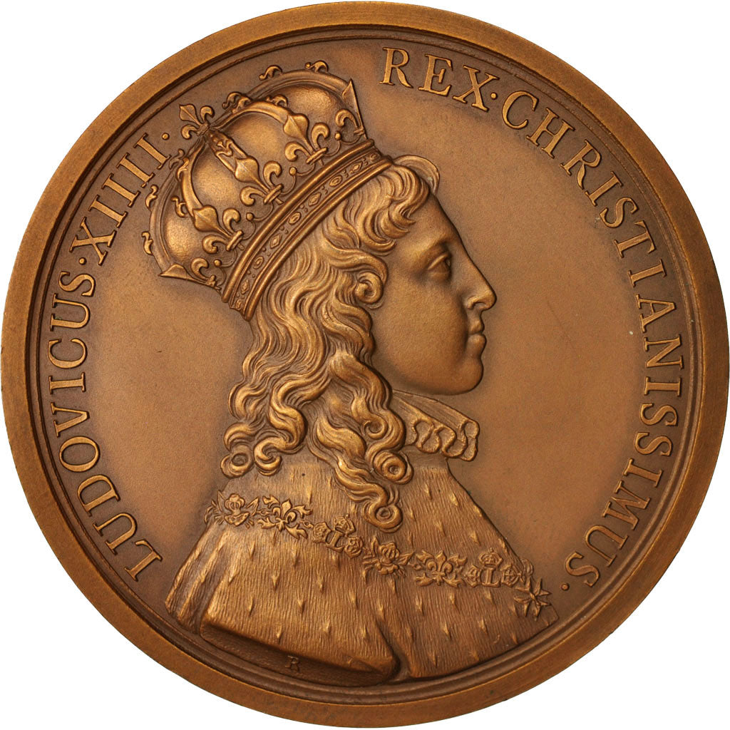 France, Medal, VIlle de Reims, Sacre de Louis XIV, History, XXth Century
