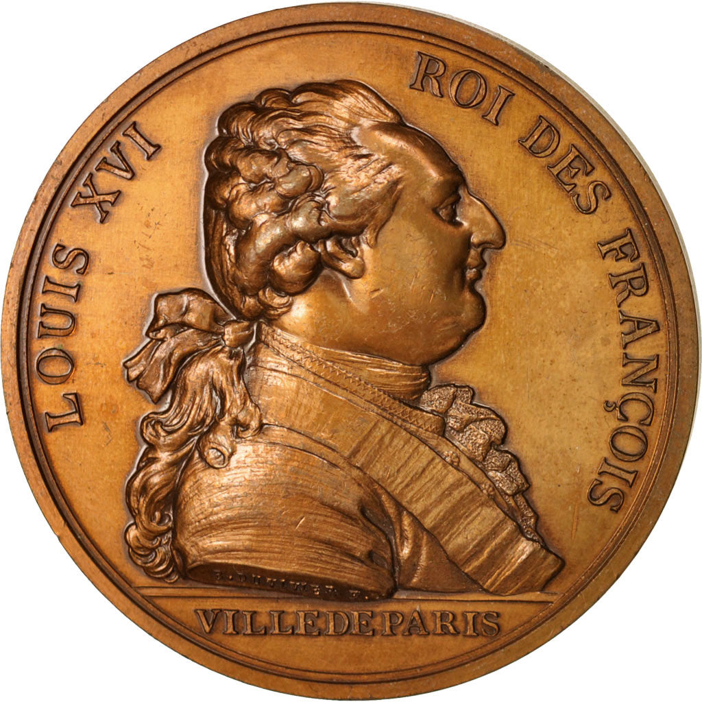 France, Medal, Ville de Paris, Louis XVI, Arrivée du Roi, History, 1989