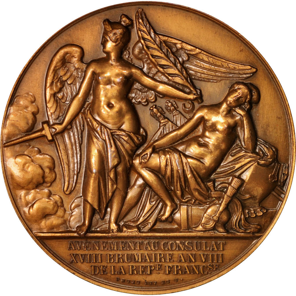 France, Medal, Bonaparte Premier Consul, Consulat, History, 1980, SUP, Bronze