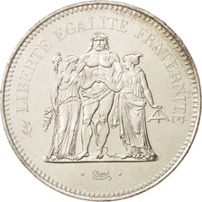 Coin, France, Hercule, 50 Francs, 1975, Paris, AU(55-58), Silver, KM:941.1