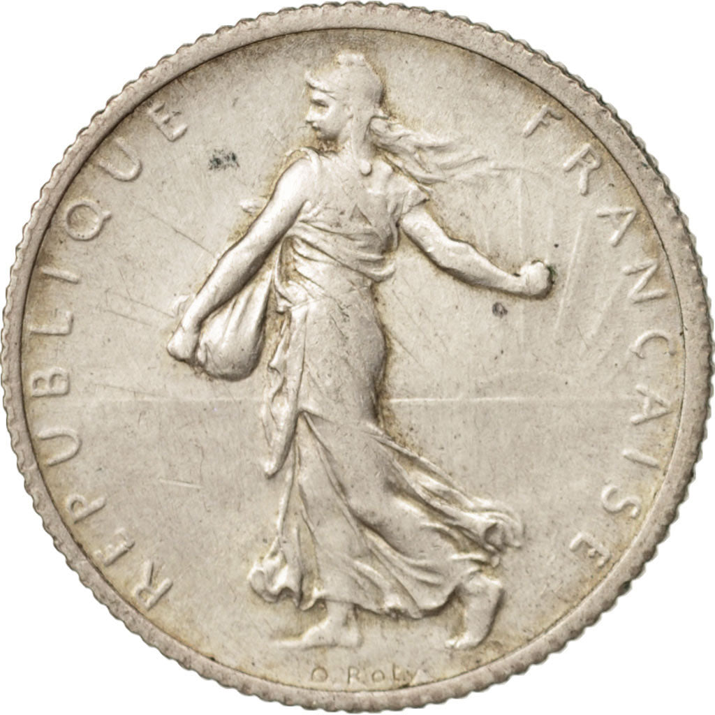 Frankreich, Semeuse, Franc, 1917, Paris, SS+, Silber, KM:844.1, Gadoury:467