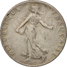 Moneda, Francia, Semeuse, 50 Centimes, 1917, Paris, MBC+, Plata, KM:854