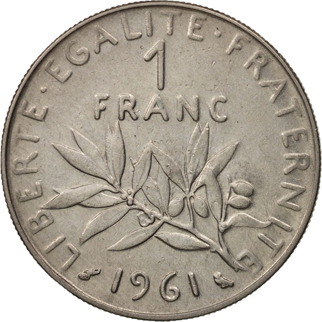 Monnaie, France, Semeuse, Franc, 1961, Paris, TTB, Nickel, KM:925.1