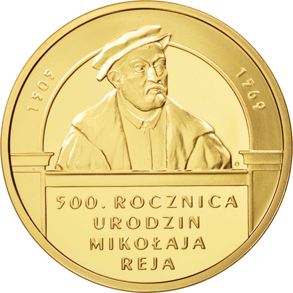 Poland, 200 Zlotych, 2005, Warsaw, UNC, Gold