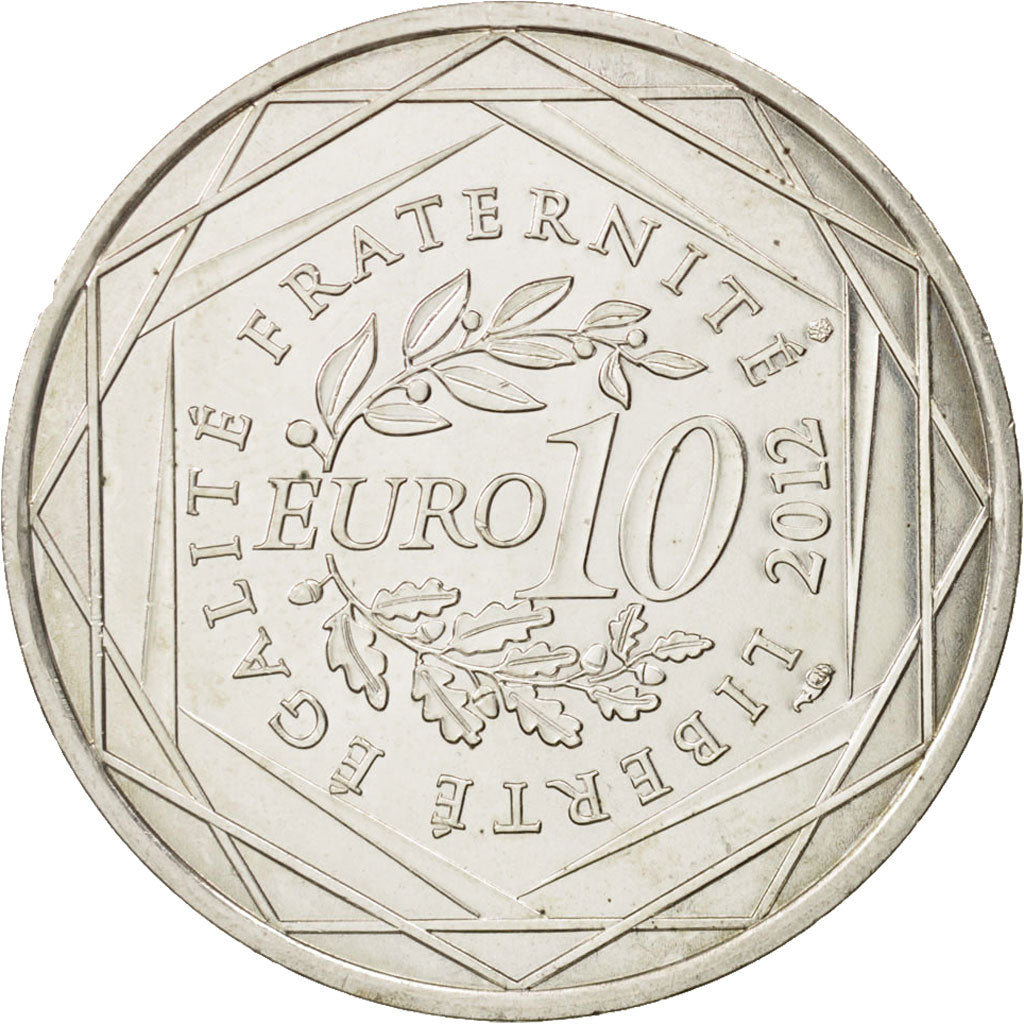 Coin, France, 10 Euro, 2012, MS(63), Silver, KM:1888