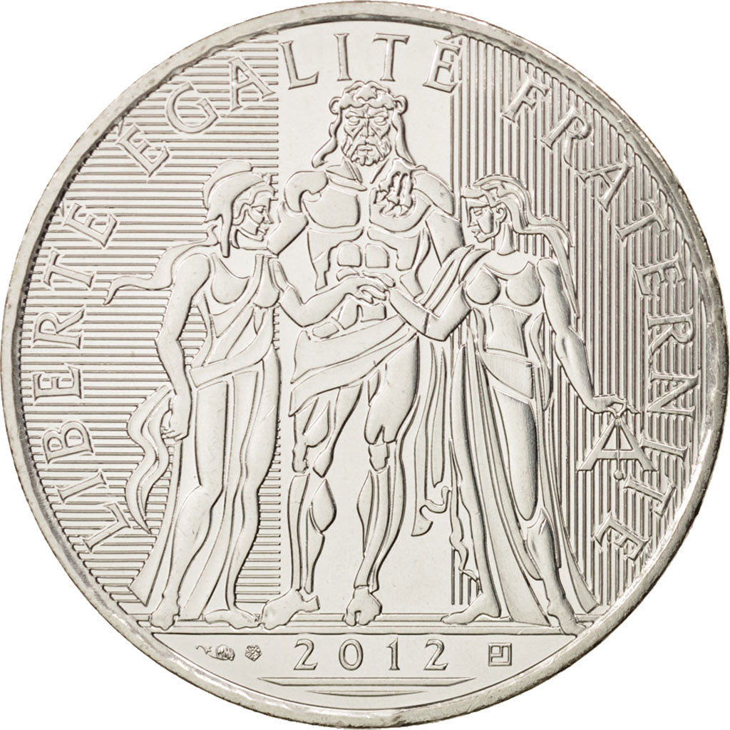 France, 10 Euro, 2012, MS(63), Silver, KM:2073