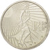 France, 15 Euro, 2008, AU(55-58), Silver, Gadoury:2, KM:1535