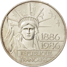 France, Statue de la Liberté, 100 Francs, 1986, AU(55-58), Silver, KM:960