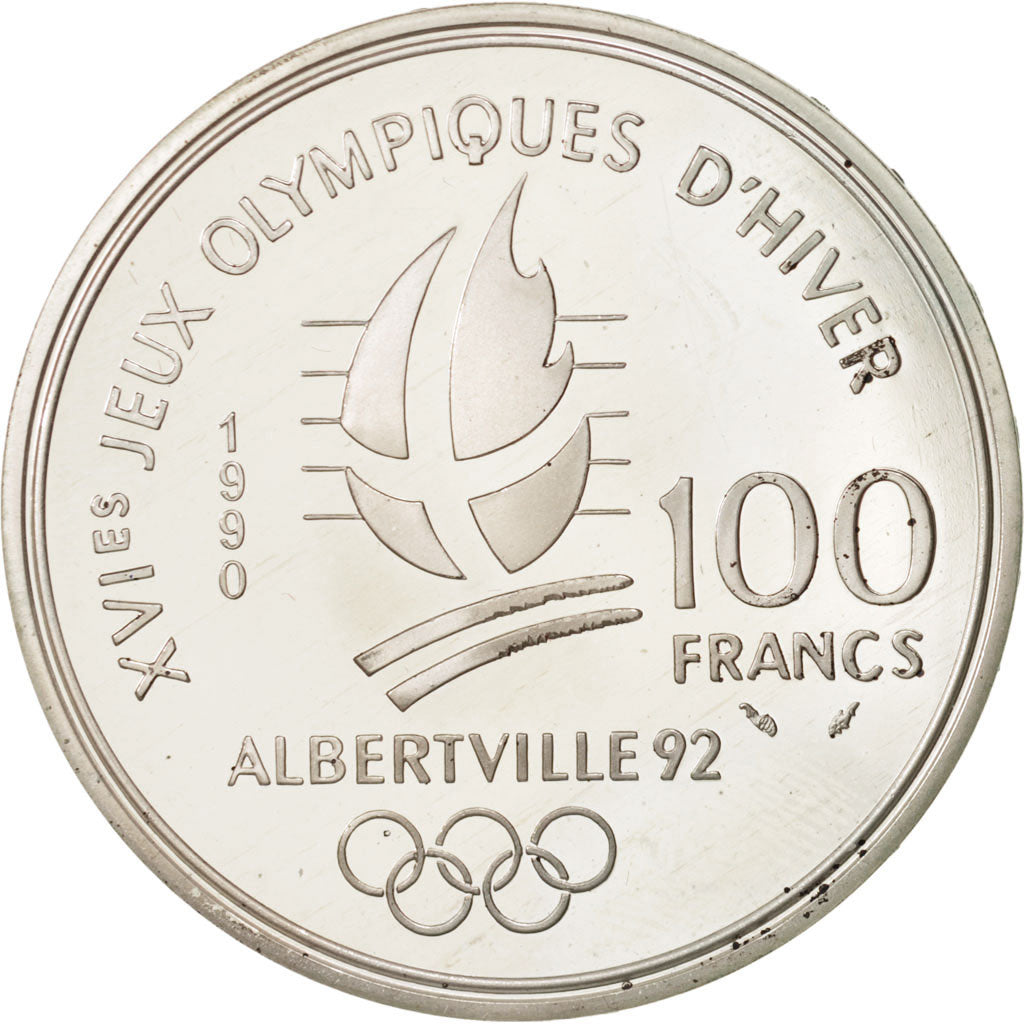 Coin, France, 100 Francs, 1990, MS(64), Silver, KM:984