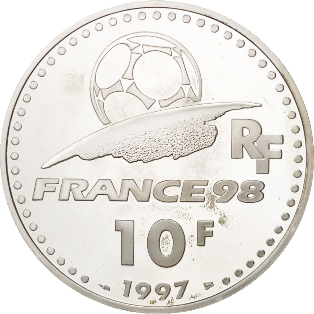 Coin, France, 10 Francs, 1997, MS(65-70), Silver, KM:1164