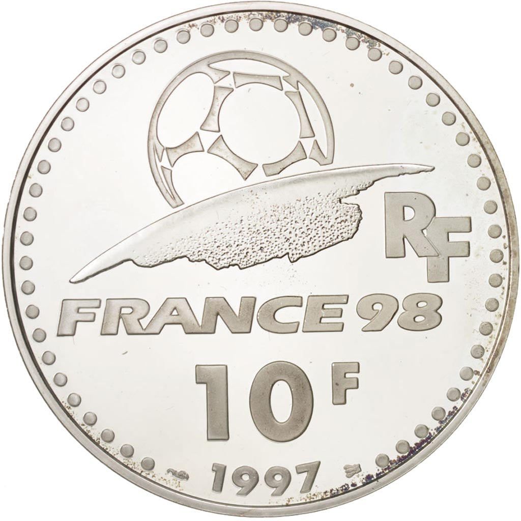 Coin, France, 10 Francs, 1997, MS(65-70), Silver, KM:1165