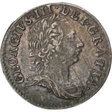 Coin, Great Britain, George III, 3 Pence, 1763, AU(55-58), Silver, KM:591