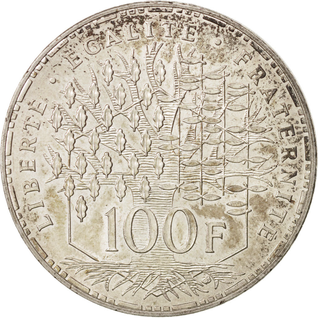 France, Panthéon, 100 Francs, 1982, Paris, AU(50-53), Silver, KM:951.1
