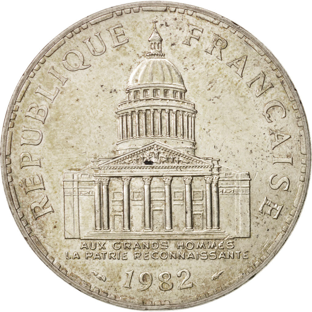France, Panthéon, 100 Francs, 1982, Paris, AU(55-58), Silver, KM:951.1