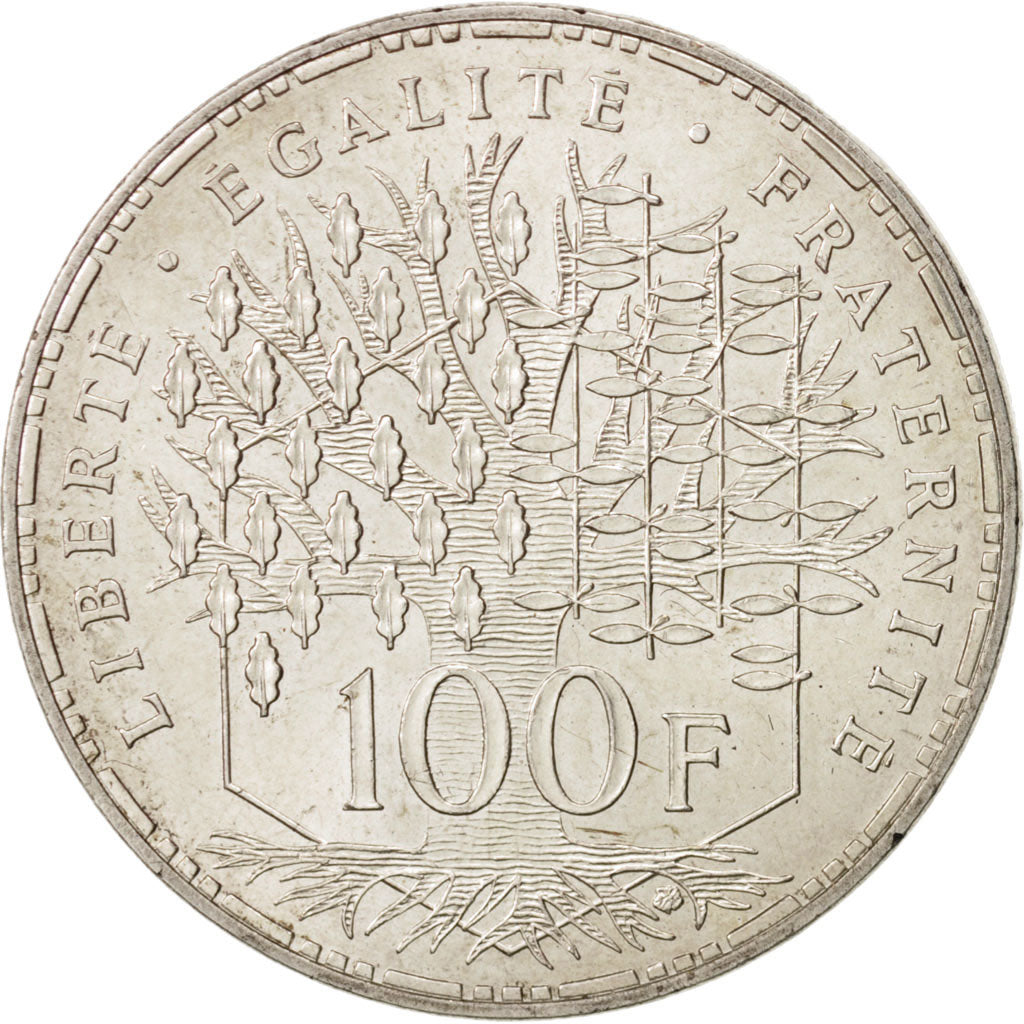 France, Panthéon, 100 Francs, 1982, Paris, AU(55-58), Silver, KM:951.1