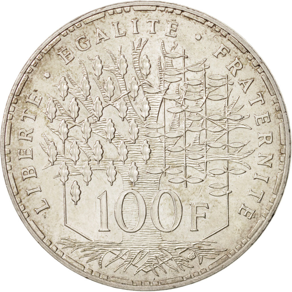 Coin, France, Panthéon, 100 Francs, 1982, Paris, AU(55-58), Silver, KM:951.1
