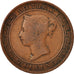 Moneda, Ceilán, Victoria, 5 Cents, 1892, BC, Cobre, KM:93