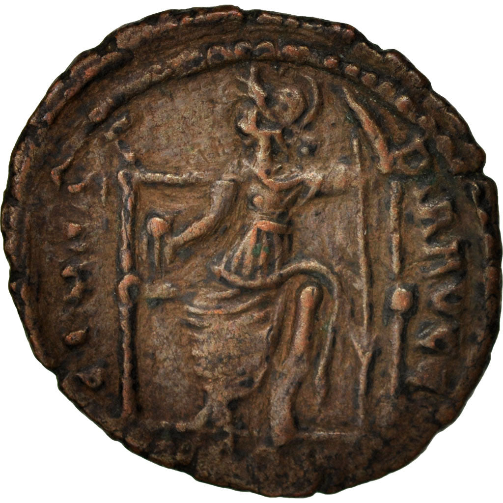 Munten, Theodosius I, Nummus, Siscia, ZF, Koper