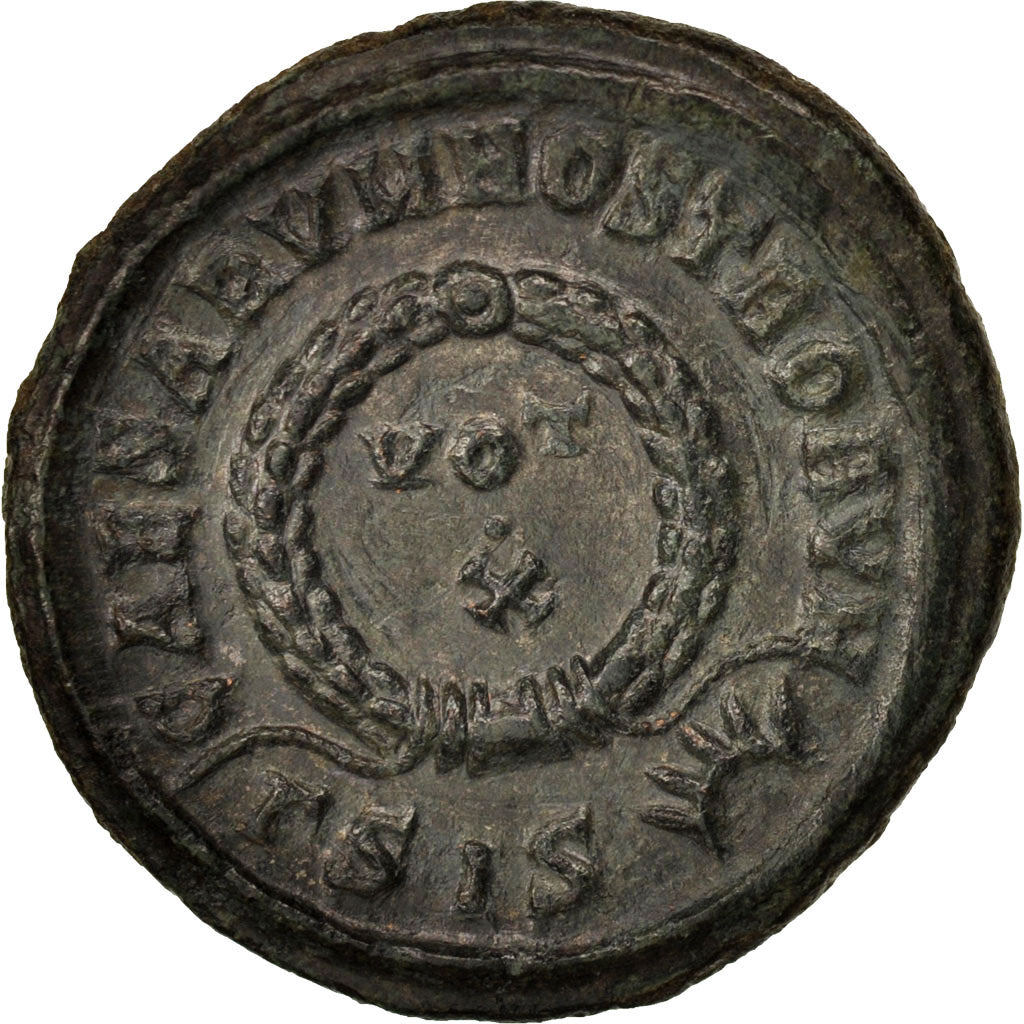 Coin, Crispus, Nummus, 320-321, Siscia, AU(55-58), Copper, RIC:VII 165,g