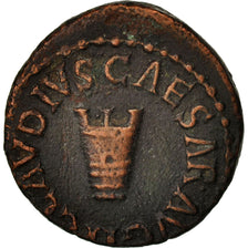 Coin, Claudius, Quadrans, 42, Roma, AU(50-53), Copper, RIC:90