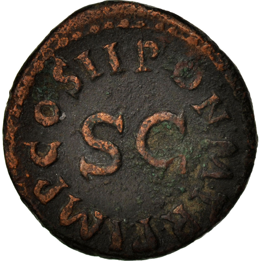Coin, Claudius, Quadrans, 42, Roma, AU(50-53), Copper, RIC:90