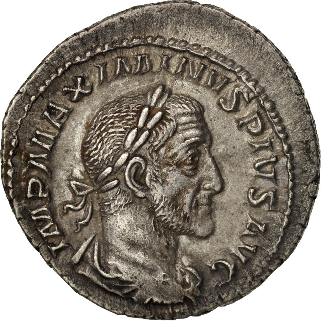 Coin, Maximinus I Thrax, Denarius, Roma, MS(64), Silver, RIC:12