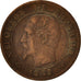 Monnaie, France, Napoleon III, Napoléon III, Centime, 1855, Lille, TB+, Bronze
