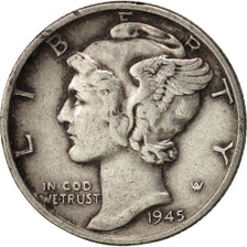 Coin, United States, Mercury Dime, Dime, 1943, U.S. Mint, Denver, EF(40-45)